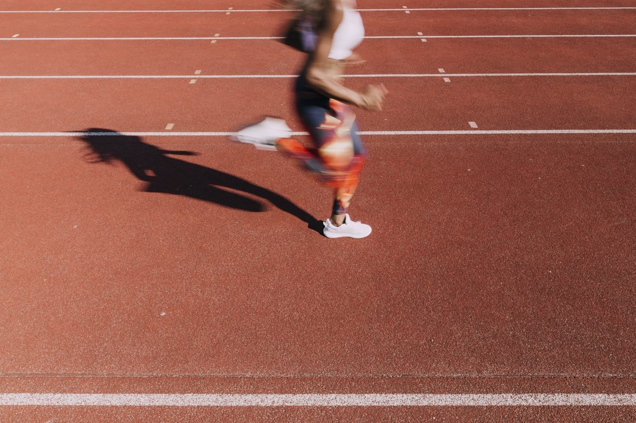 Coureur sur piste